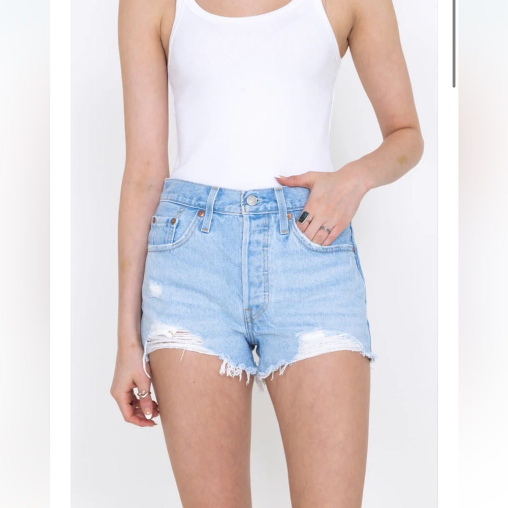 Levi’s 501 High Rise Denim Shorts